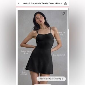 Alosoft Tennis Dress. Color pink, barely worn, like new. Size small.